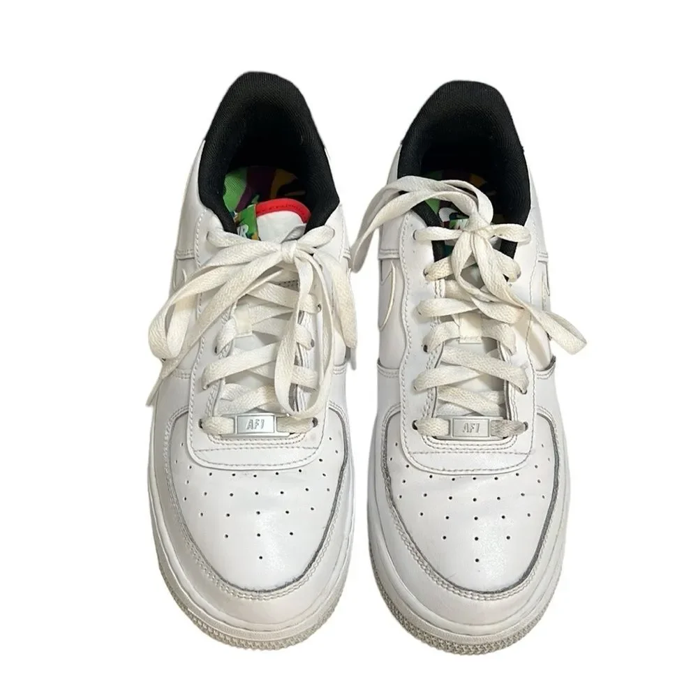 Nike Air Force 1 Peace Love Swoosh Sneakers Size 7Y